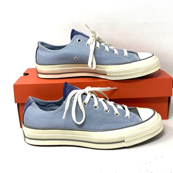 Converse Chuck 70 OX Shoes Low Top Men's Size Sneakers Skate Canvas Blue A04510C - Picture 2 of 11